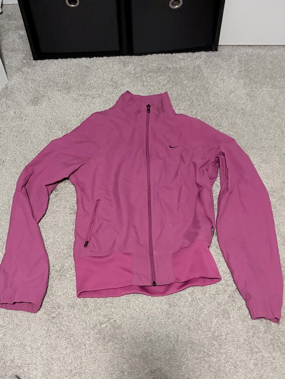 Nike Women's Pink Full-Zip Bomber Jacket